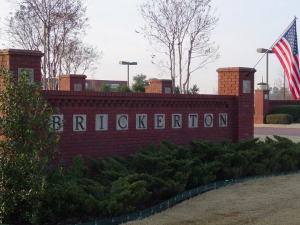 The Shots at Brickerton entrance sign